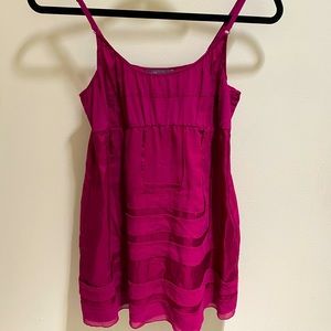 Womens tank- Vince magenta spaghetti strap tank